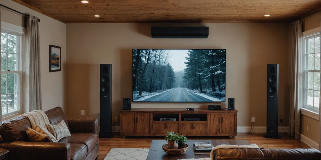 Mini split system in a Ringgold home living room.