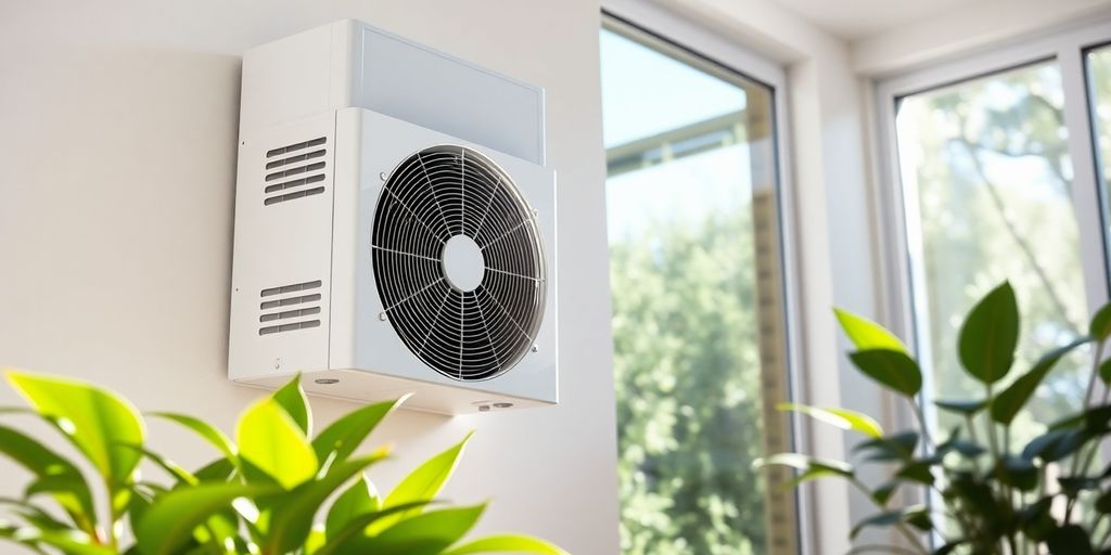 Energy-efficient HVAC system in a modern home environment.