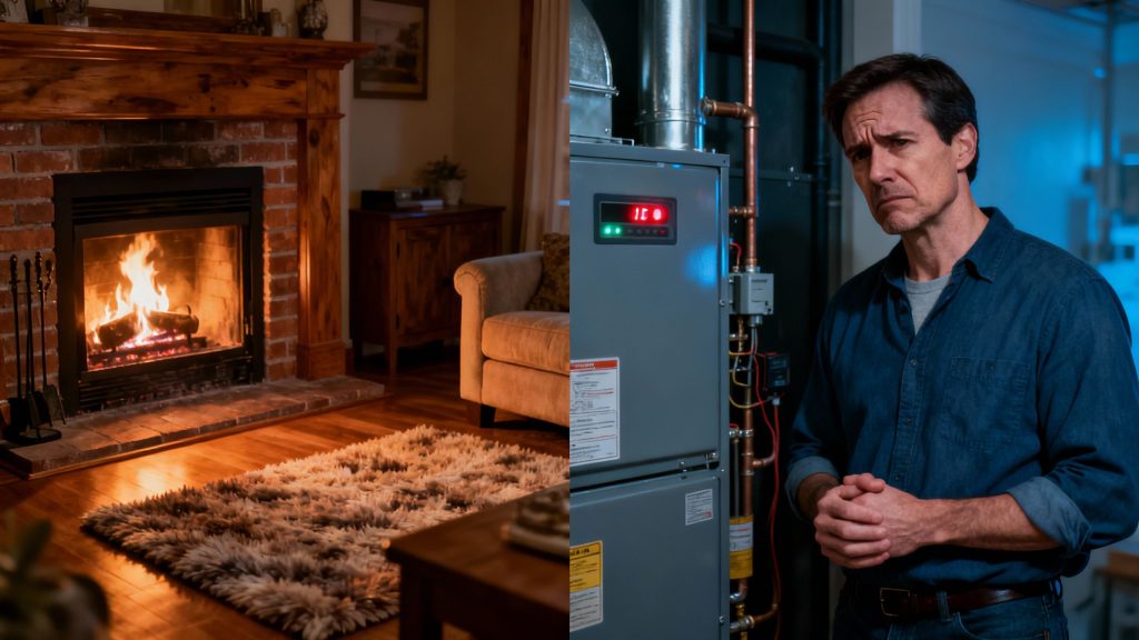Homeowner concerned about cold weather and heating system.