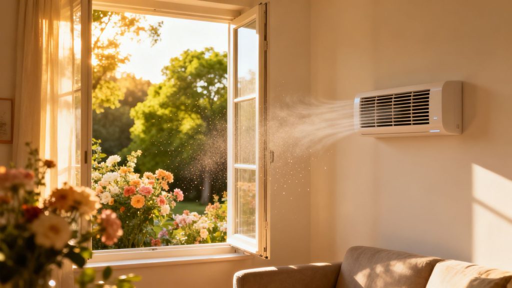 Home HVAC system and spring allergies